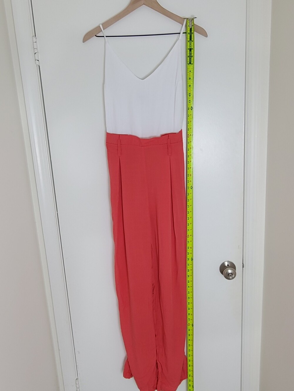 Hunter & Brown Color Block Wide Leg Belted Jumpsuit S NWT Wedding Guest - Picture 2 of 9